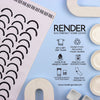 Mono Geo Crescent Dish Towel  - 16''x24''