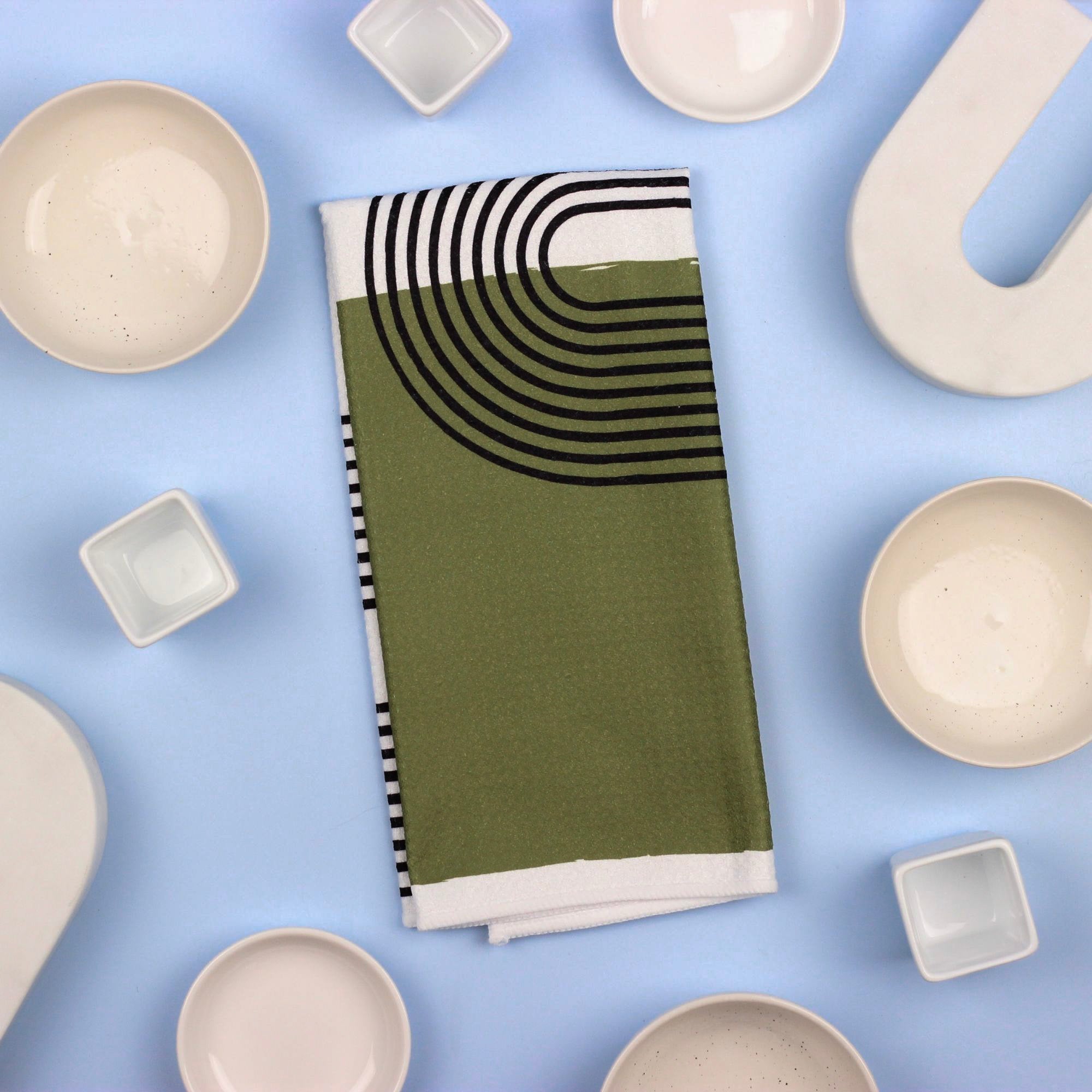 Double Rainbow Colorblock Dish Towel- 16''x24''