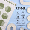 Green Circle Comb Dish Towel - 16''x24''