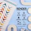 Mid-Century Chevron Dish Towel  - 16''x24''