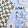 Green Checkers Dish Towel - 16''x24''